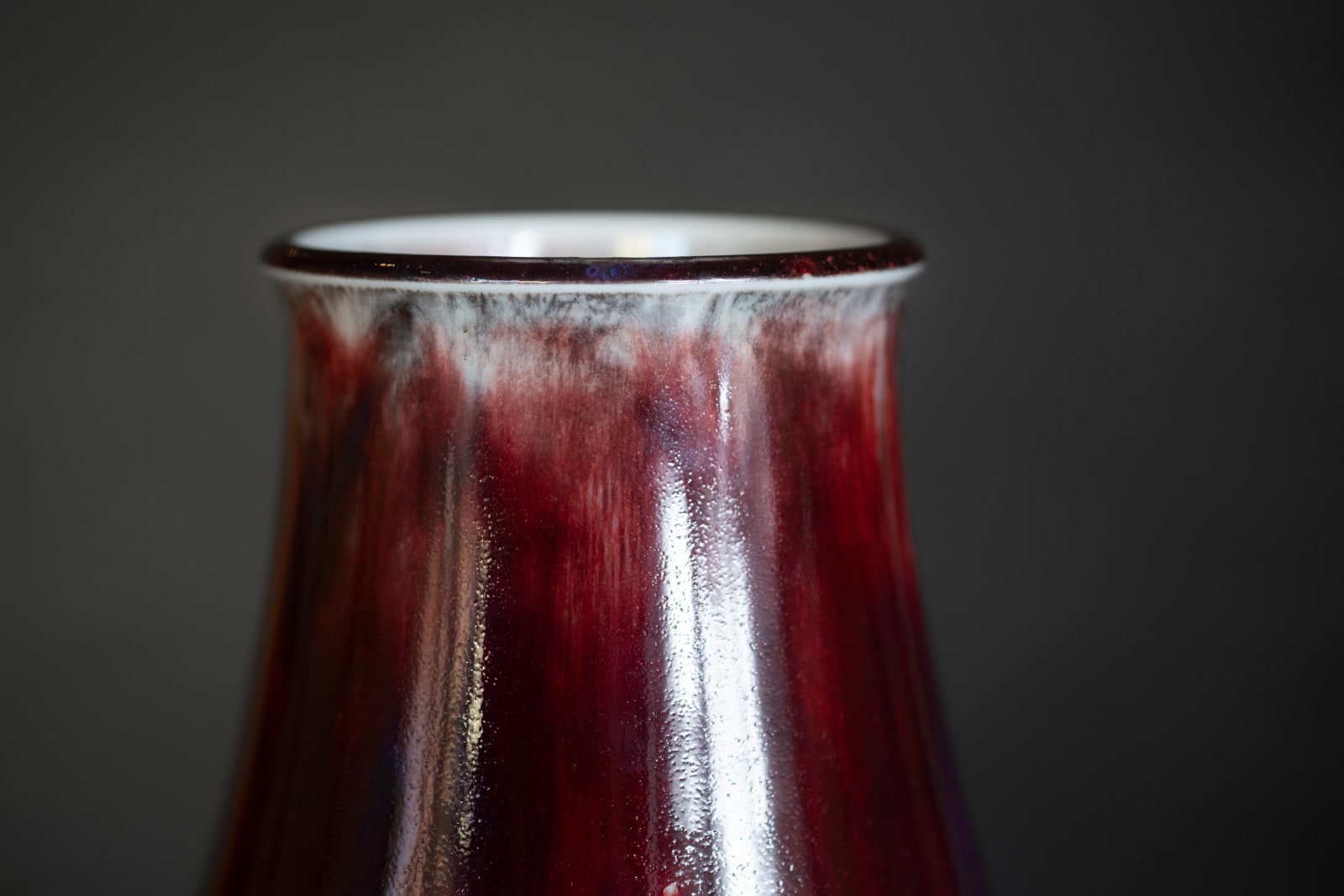 The Manufacture nationale de Sèvres, Oxblood Vase with Bronze Snail Mount, 1898