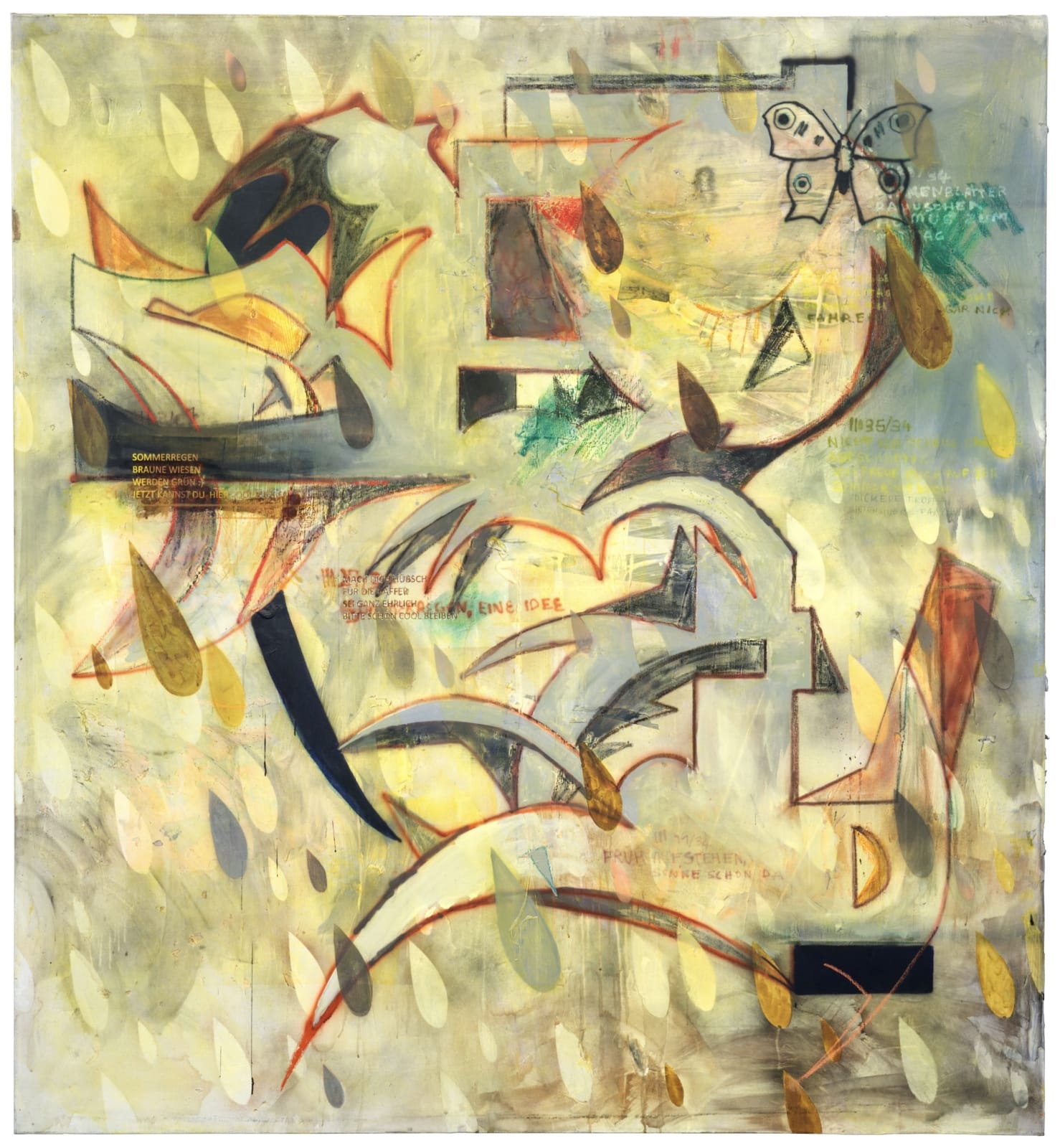 Johannes Listewnik, Regen 2 (rauschende Blätter), 2024