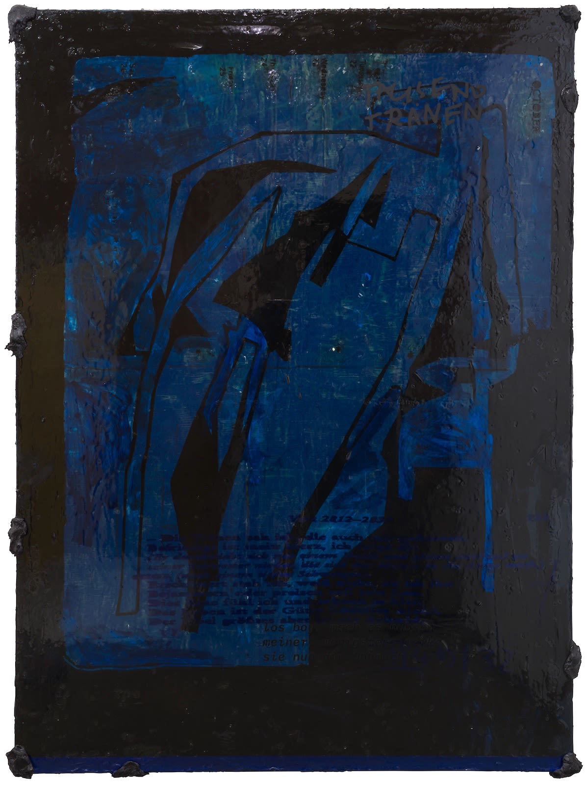 Johannes Listewnik, Blaues Piece, Tausend Tränen, 2022