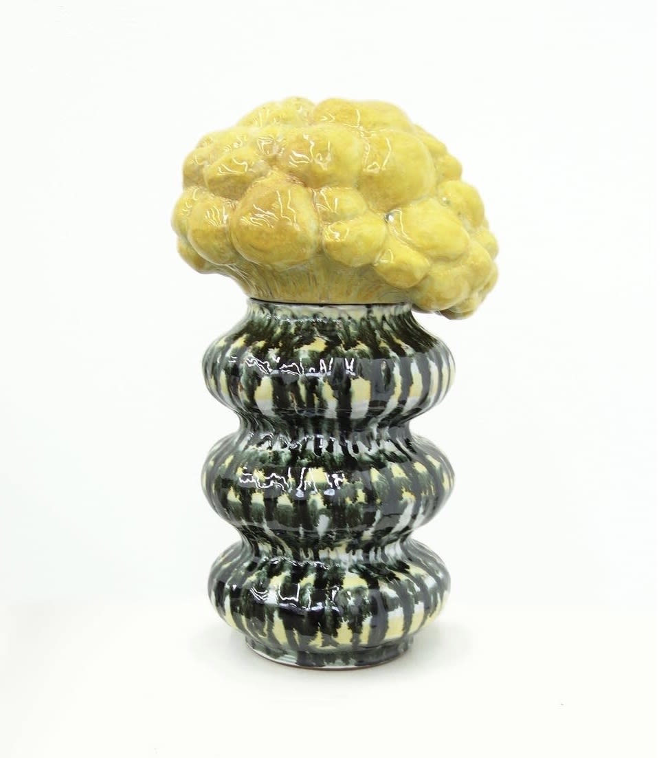 Rosi Steinbach, Lidded vase (mushroom), 2021