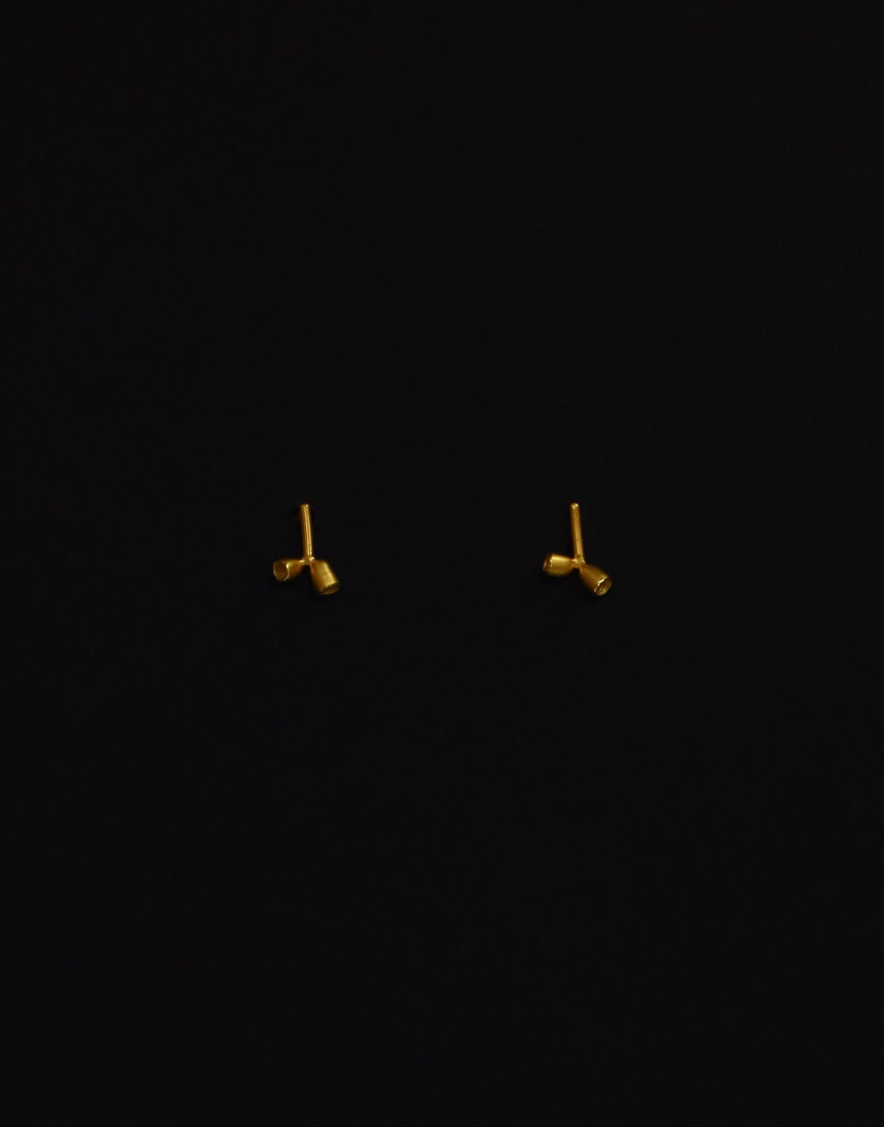 Laura Cruikshank, Golden Hollow Buds Earrings