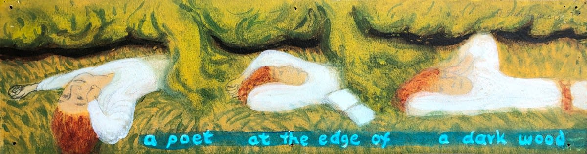 Margot Sandeman, Poet at the Edge of a Dark Wood (Study), 1973