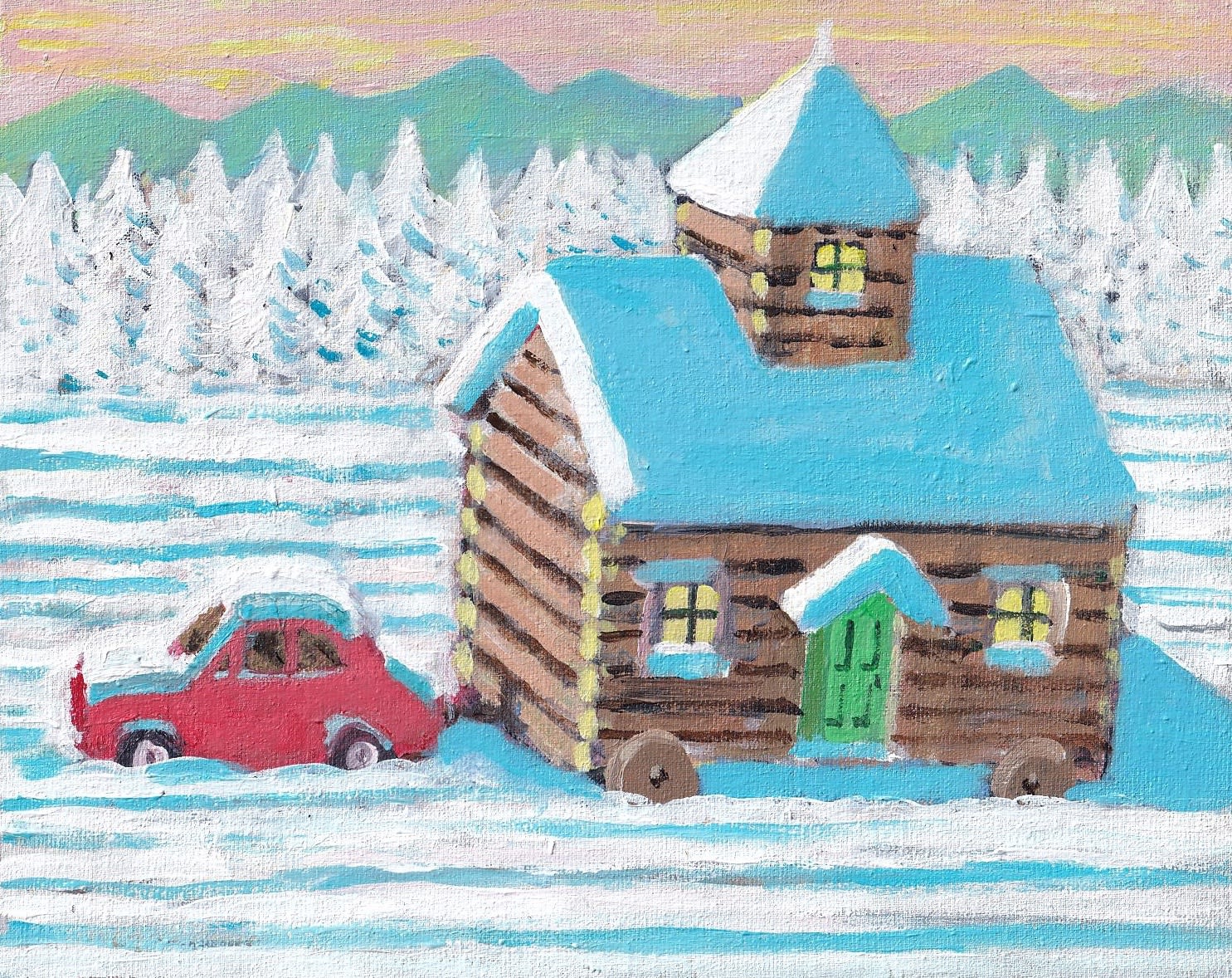 John Brown, Winter Cabin, 2024