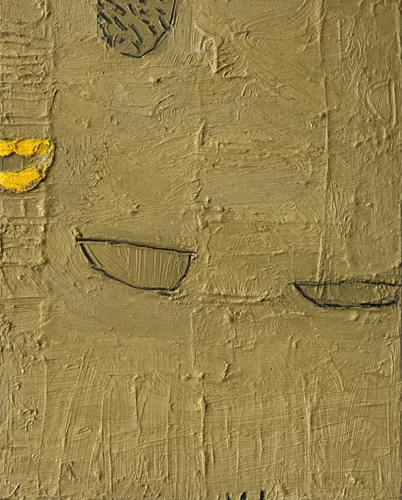 Dominique Cameron RSW, Yellow boat, low tide
