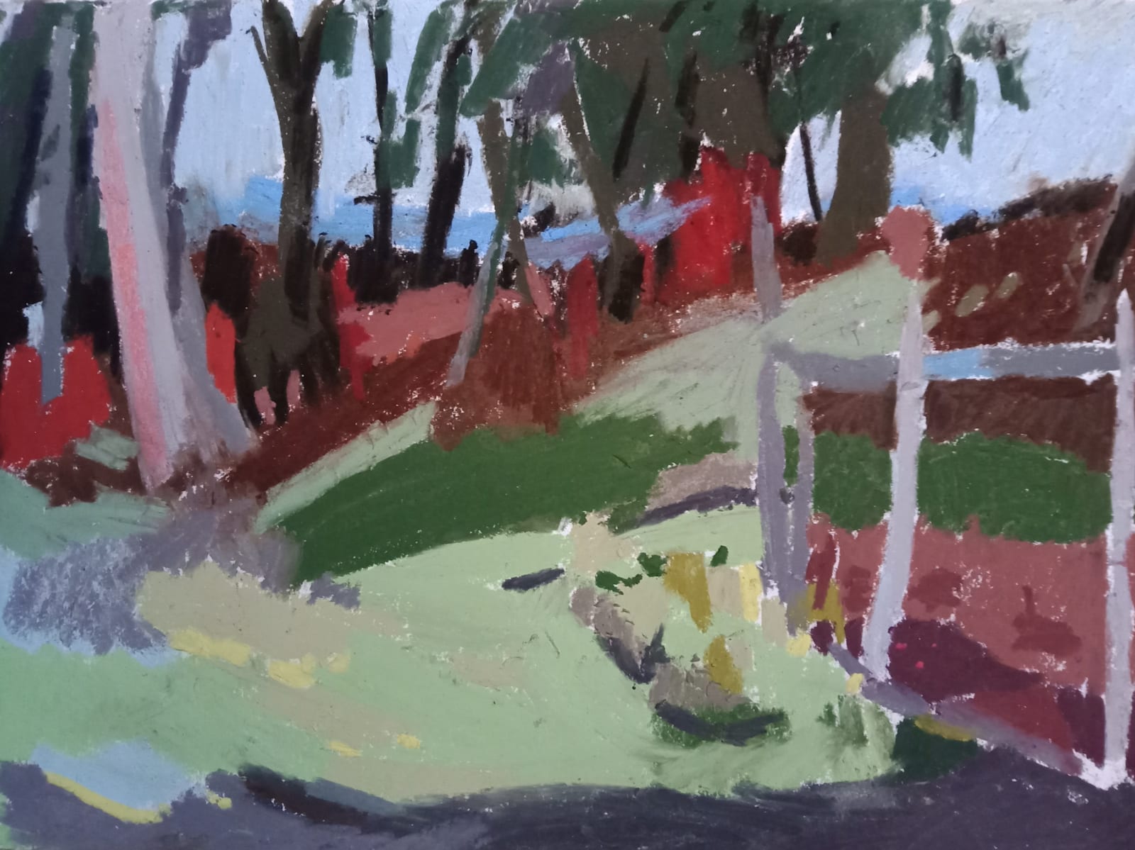 Ginny Elston, Fence and Field, Newtonmore I