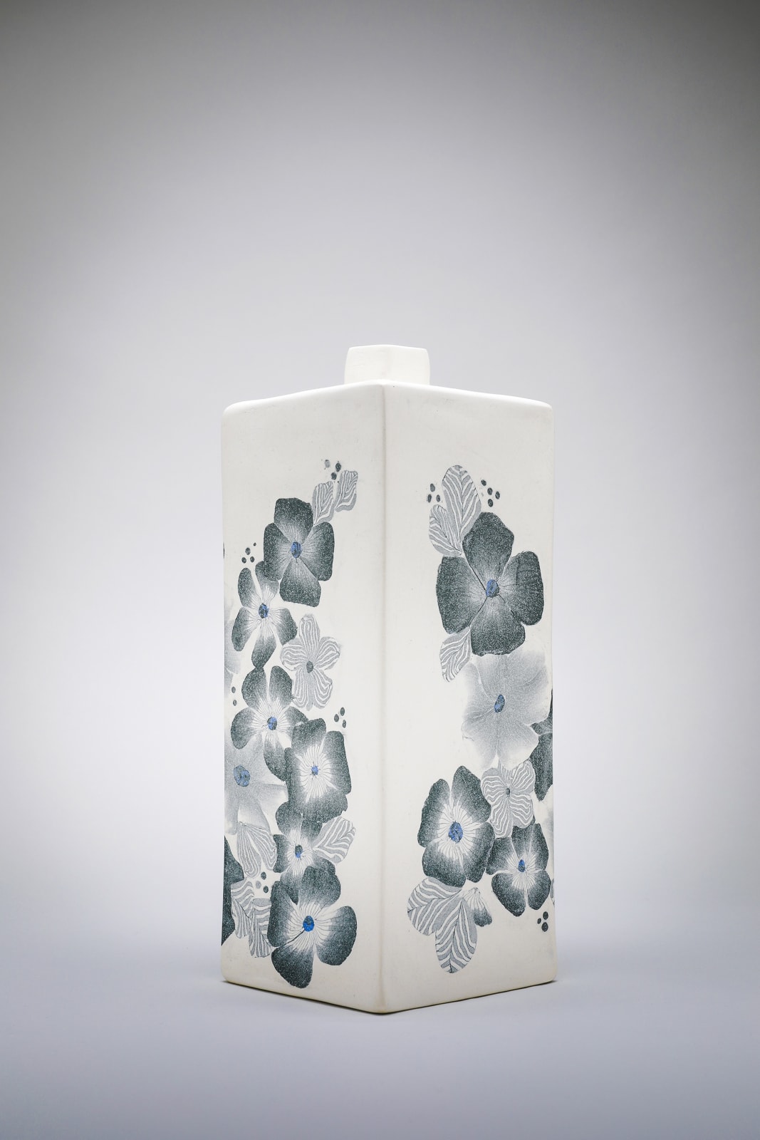 Judy McKenzie, White and Black Floral Bottle