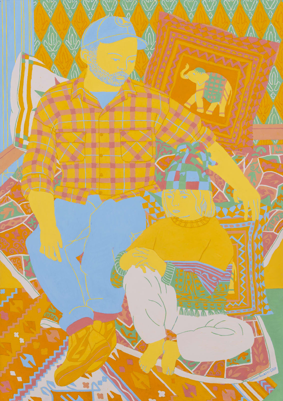 Norman Gilbert, Daniel and Katy, 2000