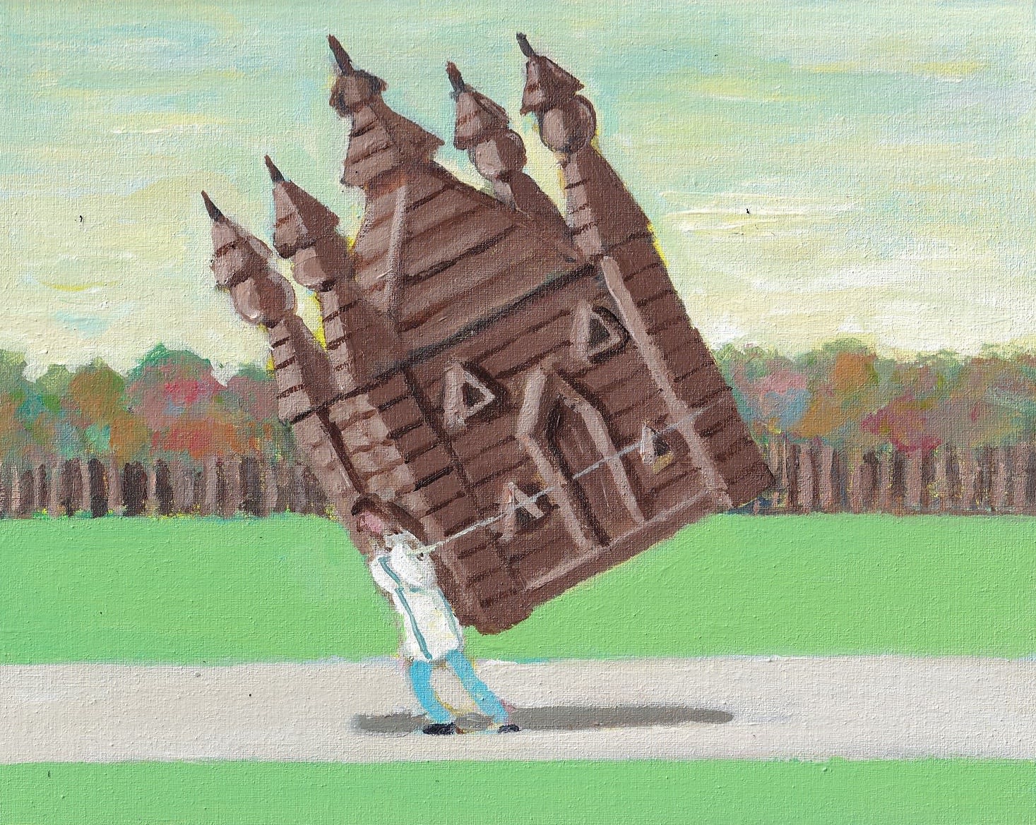 John Brown, Wooden Housemover, 2024