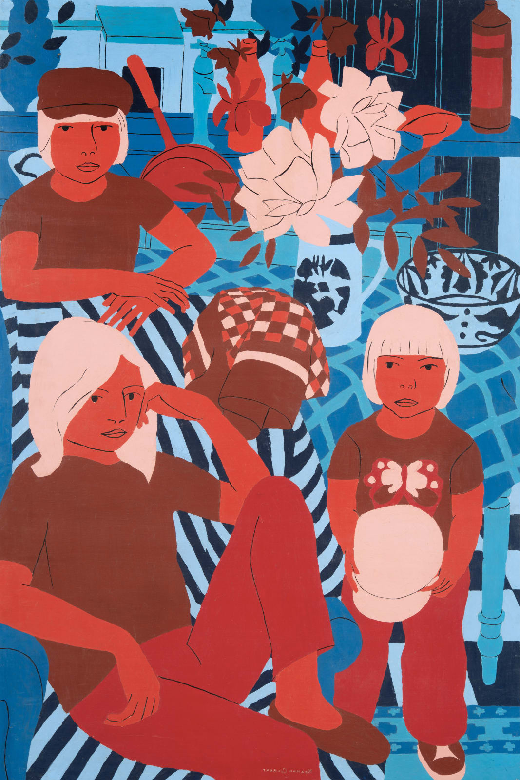 Norman Gilbert, Bruno, Daniel and Mark, 1973