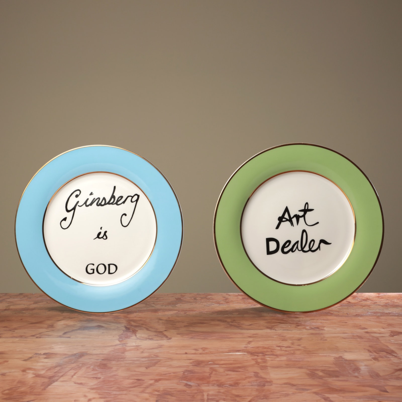 Dinner Plate Set - Art Dealer / Ginsberg