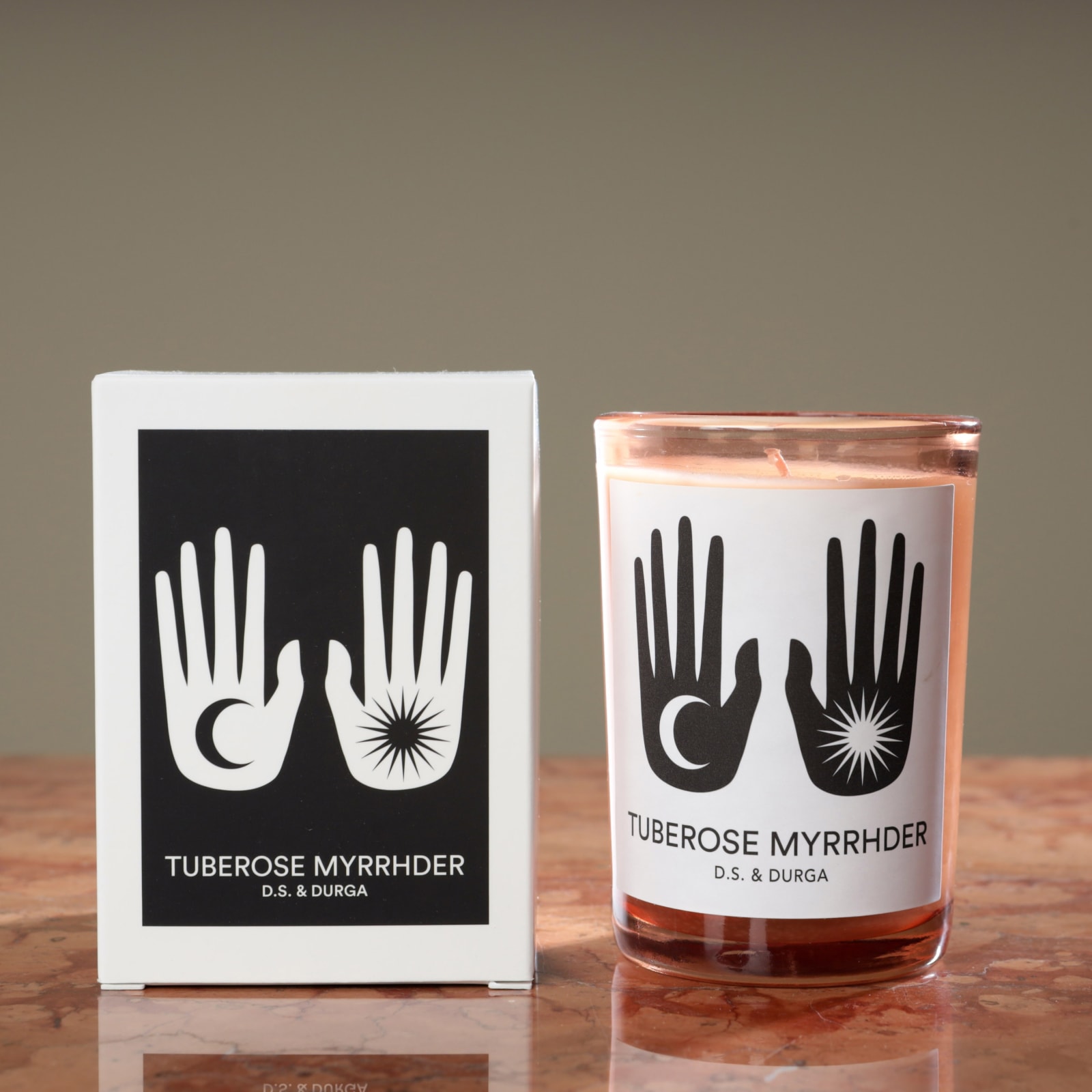 Durga Tuberose Myrrhder Candle