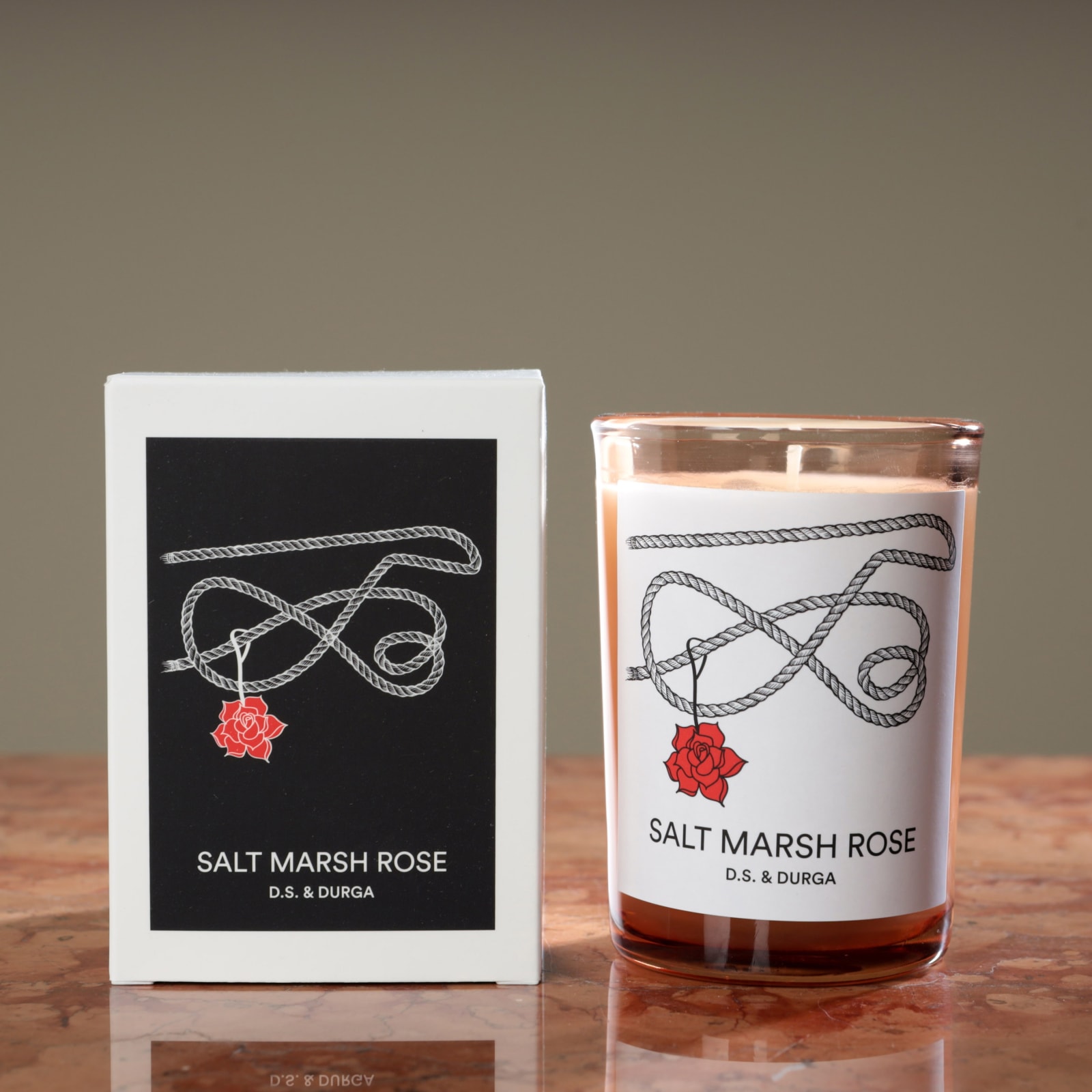Durga Salt Marsh Rose Candle