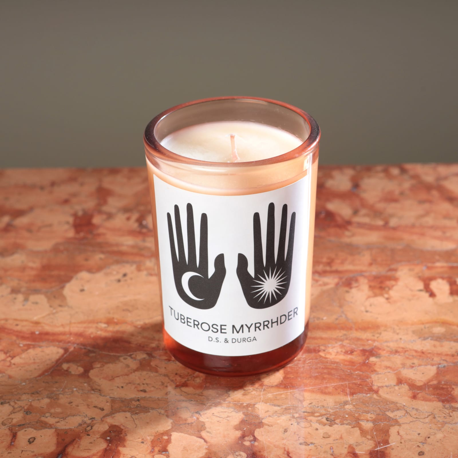 Durga Tuberose Myrrhder Candle