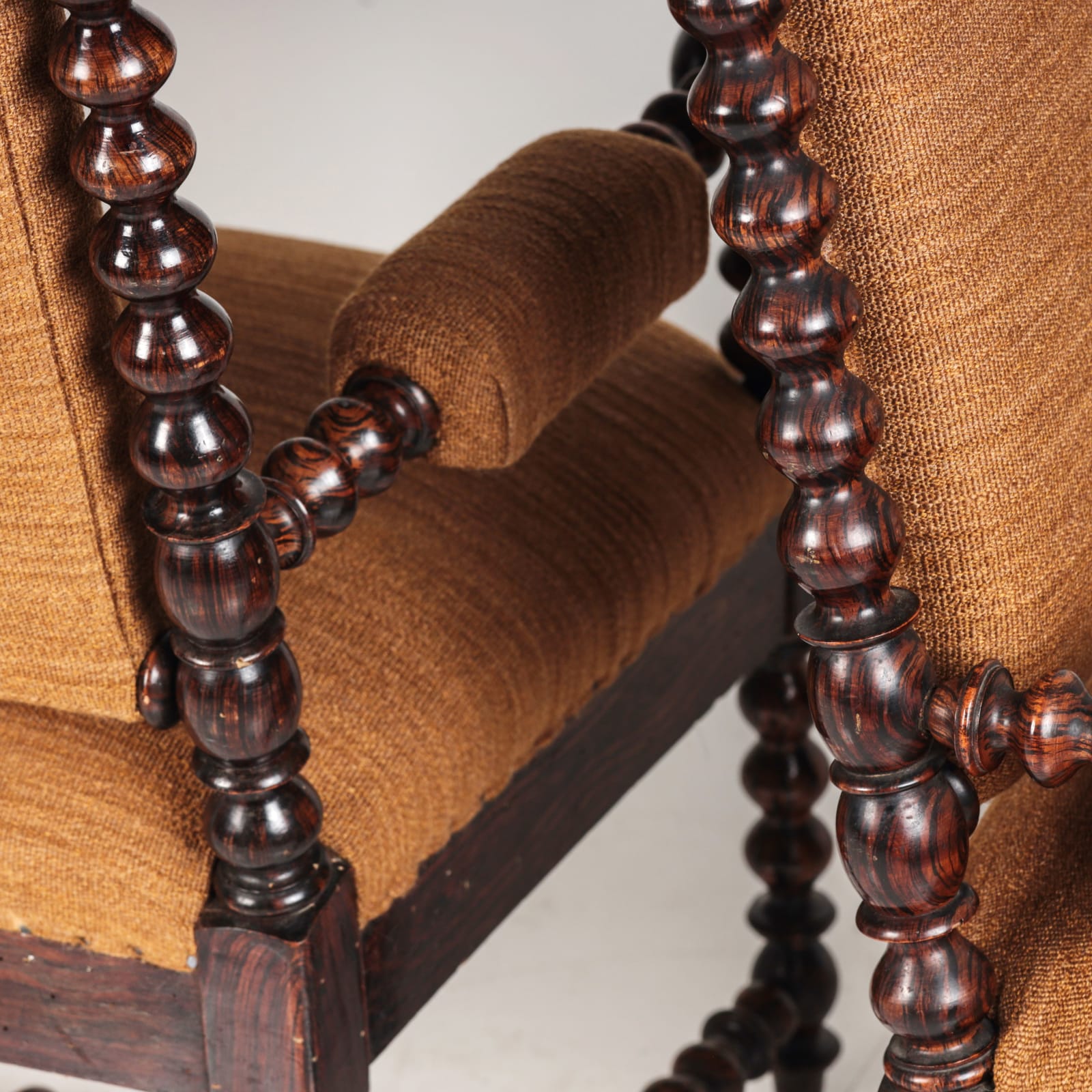 Faux Rosewood Armchairs