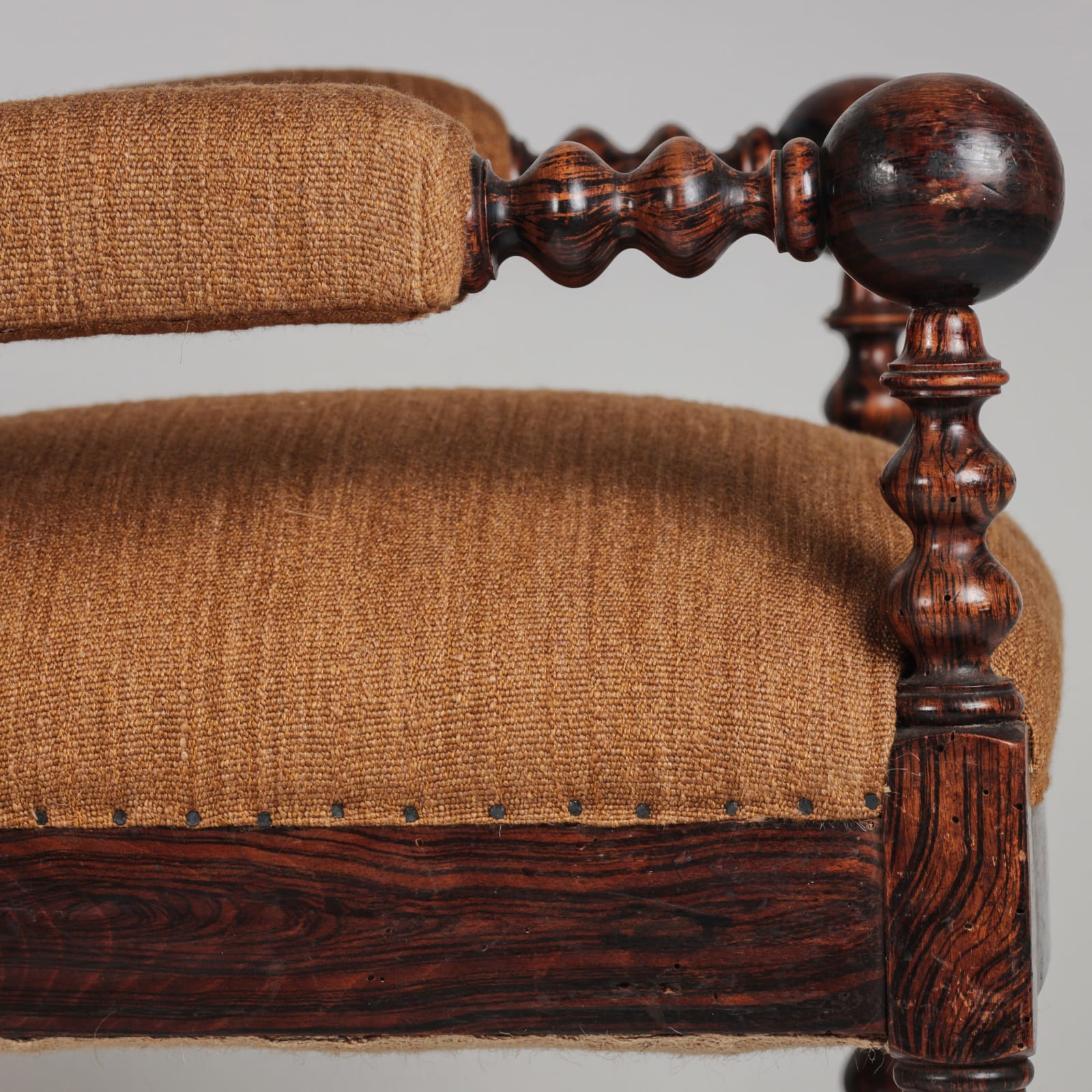 Faux Rosewood Armchairs