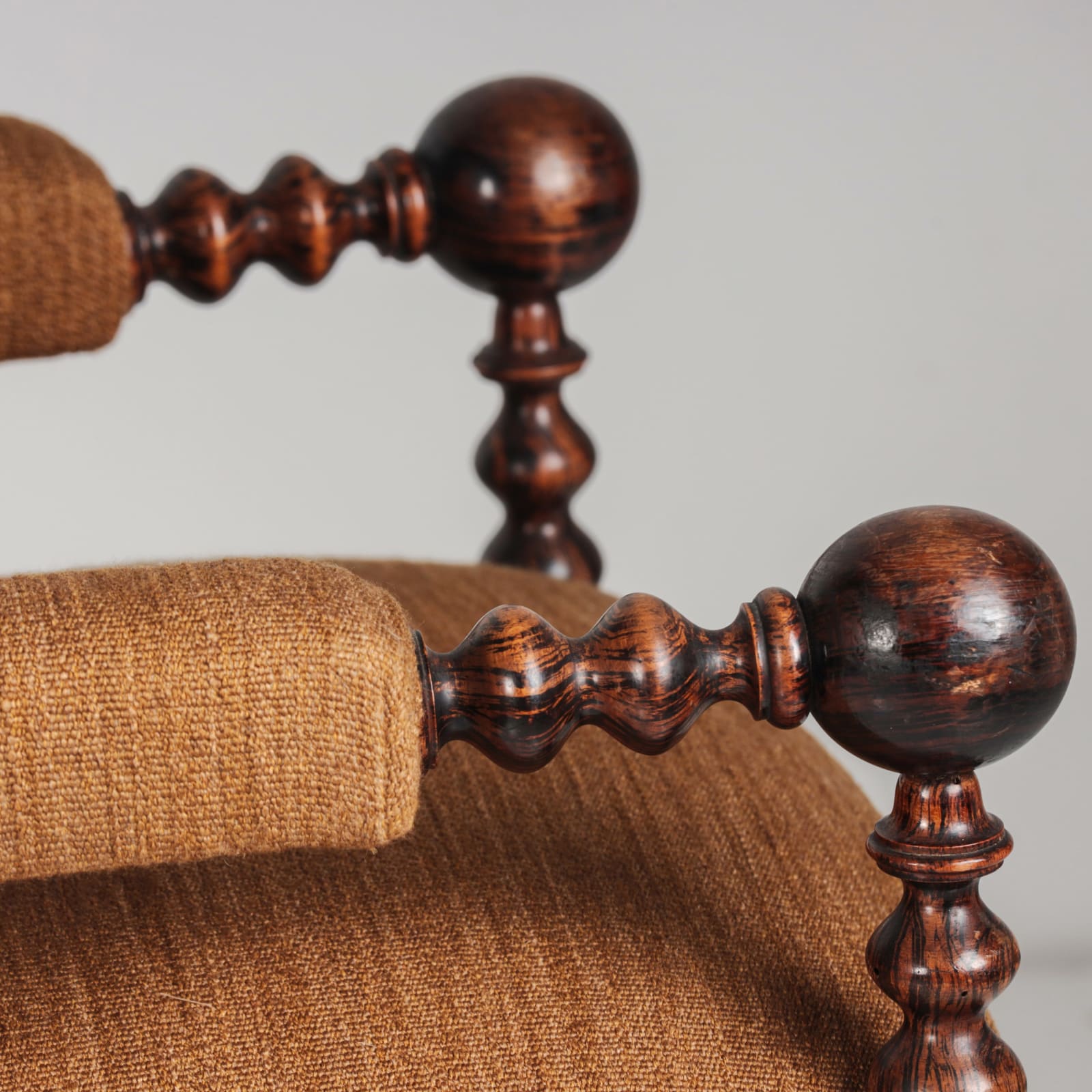 Faux Rosewood Armchairs