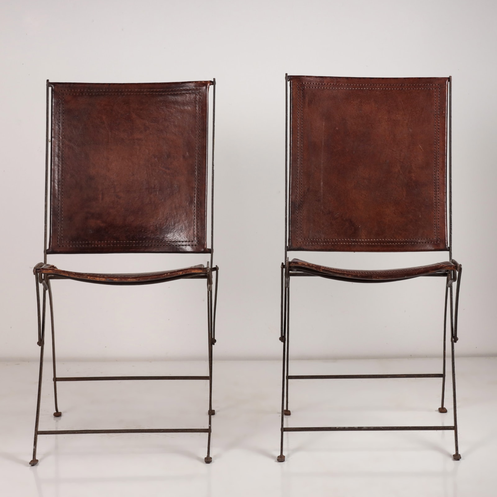 French Leather Chairs