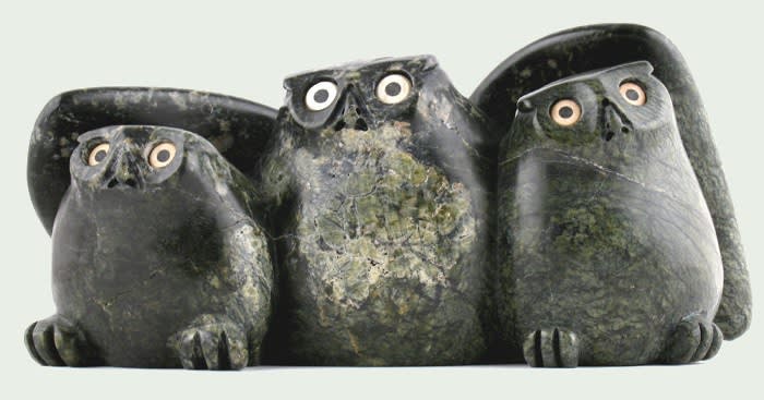 Joanasie Manning, Owl & Chicks, 2008