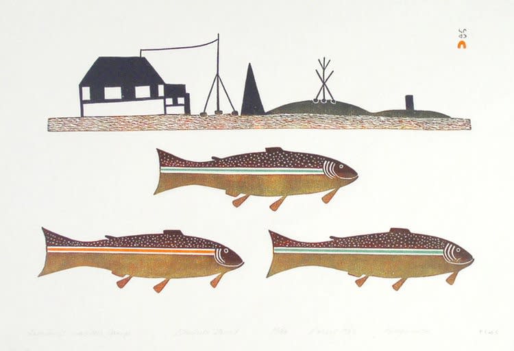 Kingmeata Etidlooie, LAKE TROUT NEAR OUR CAMP, 1983 (RELEASED 2004 SPRING COLLECTION)