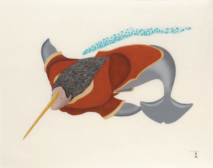 Tim Pitsiulak, NARWHAL SPIRIT, 2013
