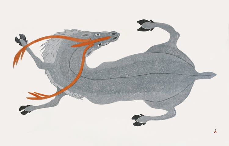 QUVIANAQTUK PUDLAT , Silver Caribou , 2022