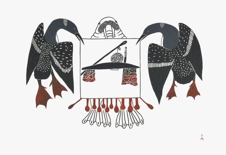 Mayoreak Ashoona, ISSHUMAVUT (OUR THOUGHTS), 1996