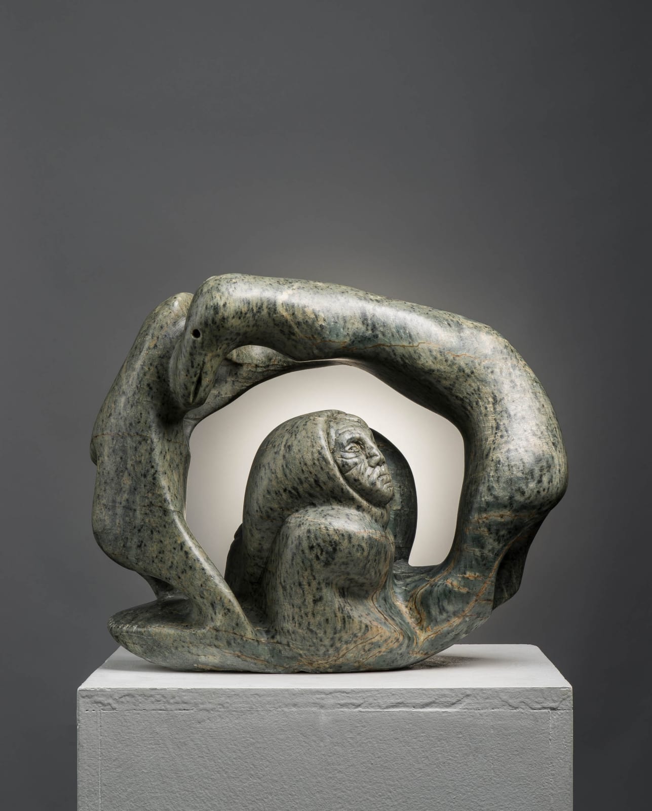 Abraham Anghik Ruben, Waiting on the Sea Ice, 2019