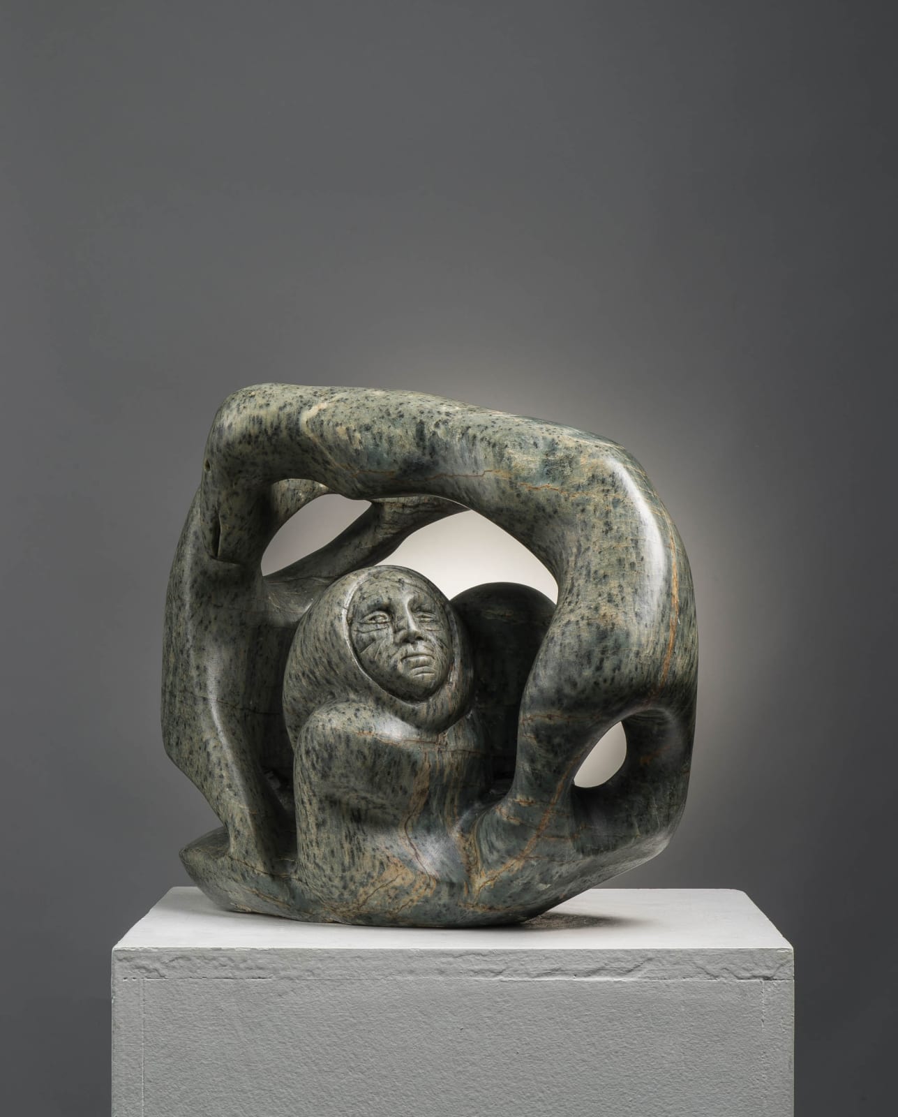 Abraham Anghik Ruben, Waiting on the Sea Ice, 2019