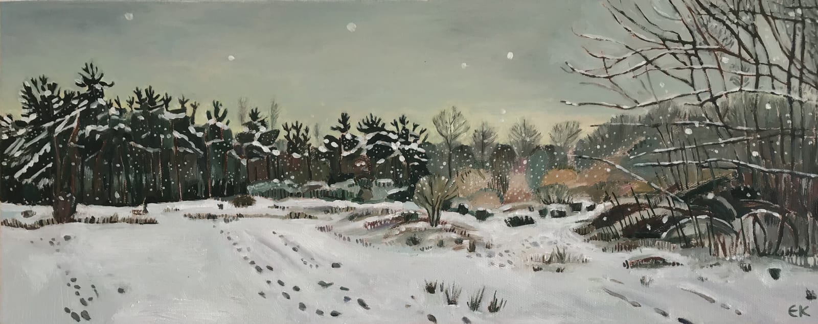 Elaine Kazimierczuk, Twilight and Snow, 2022