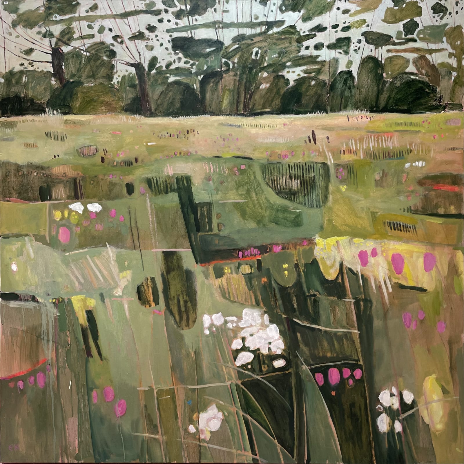Large Hinksey Meadow Painting