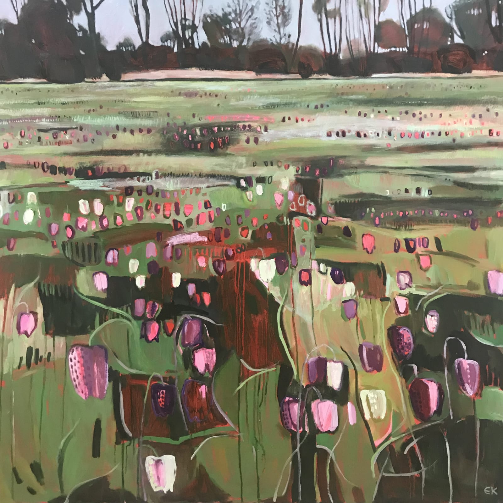 Fritillaries on Iffley Meadows