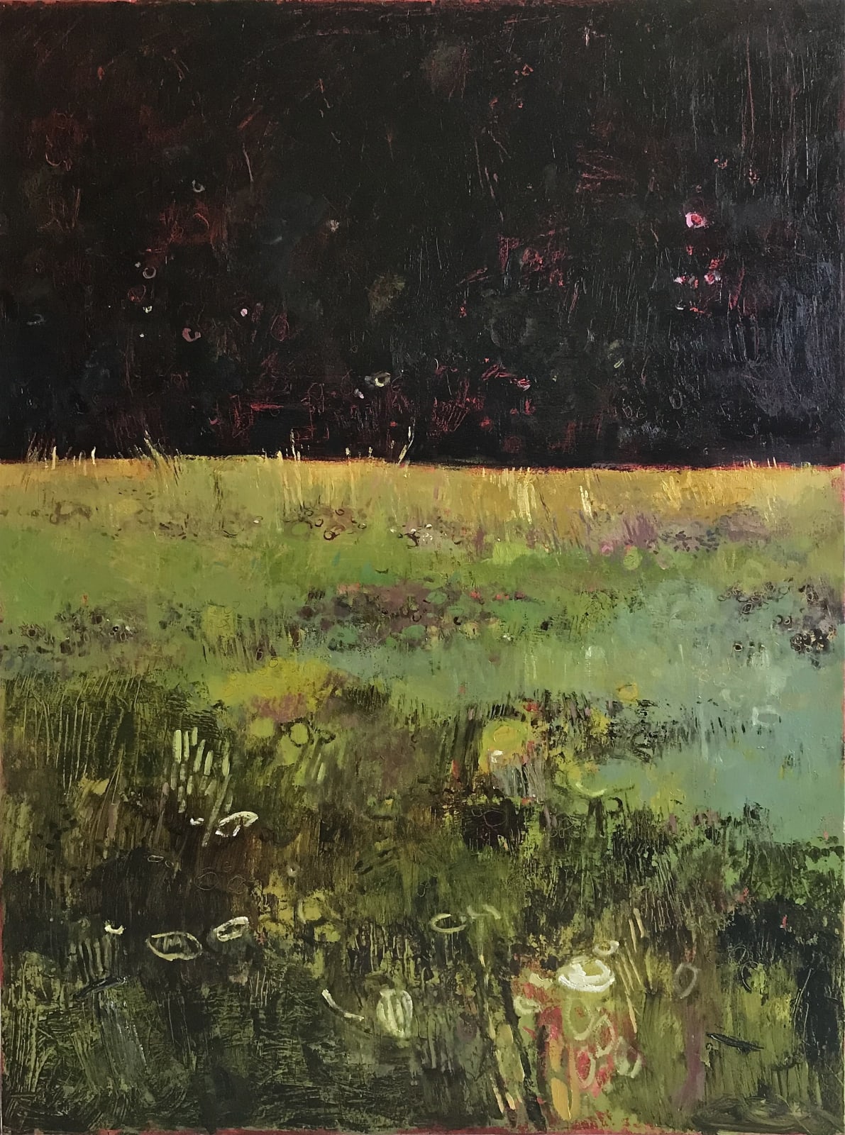 Evening Meadow with Fire Flies, Tuscany