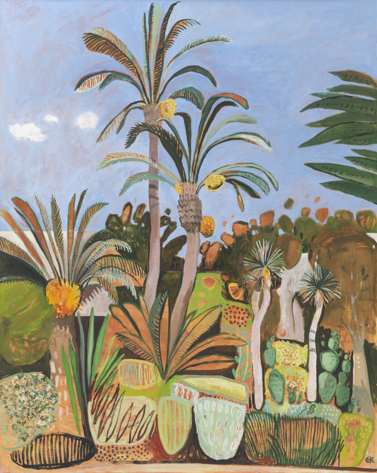 Le Jardin Secret with Tall Date Palms