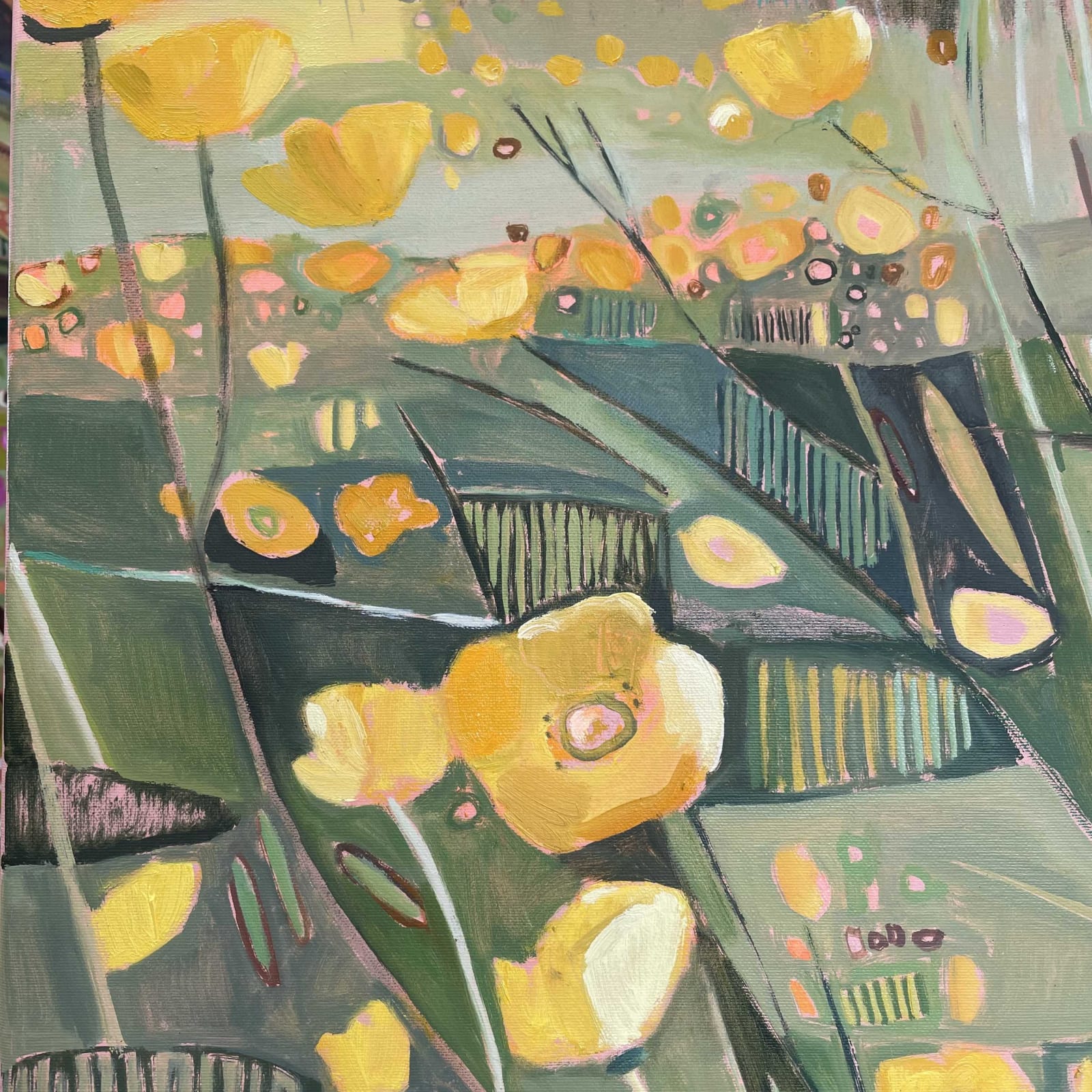 Elaine Kazimierczuk, Buttercup Profusion, Music Meadow, Merton College, Oxford, 2025