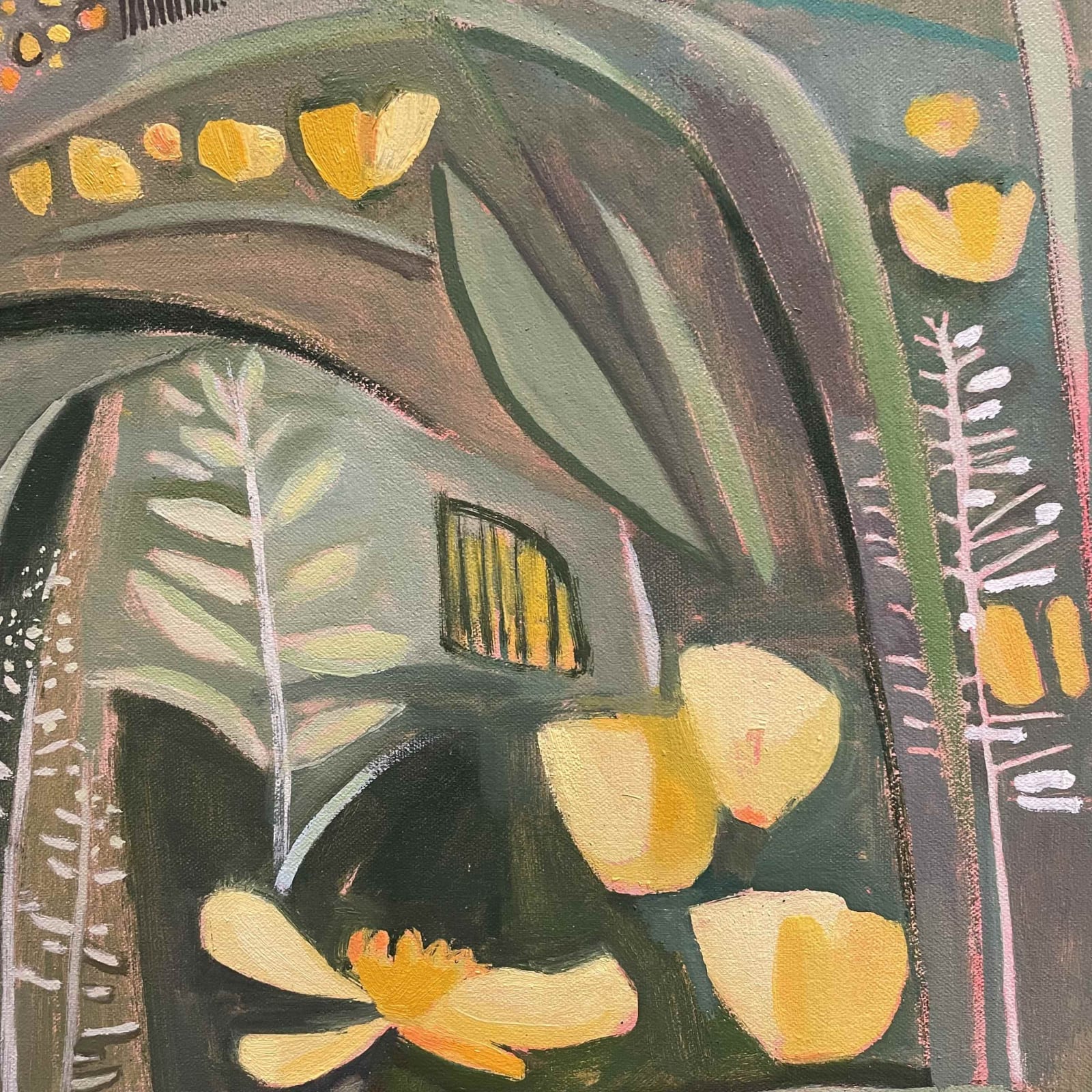 Elaine Kazimierczuk, Butercups and Hedge Parsley, Music Meadow, Merton College, Oxford, 2025