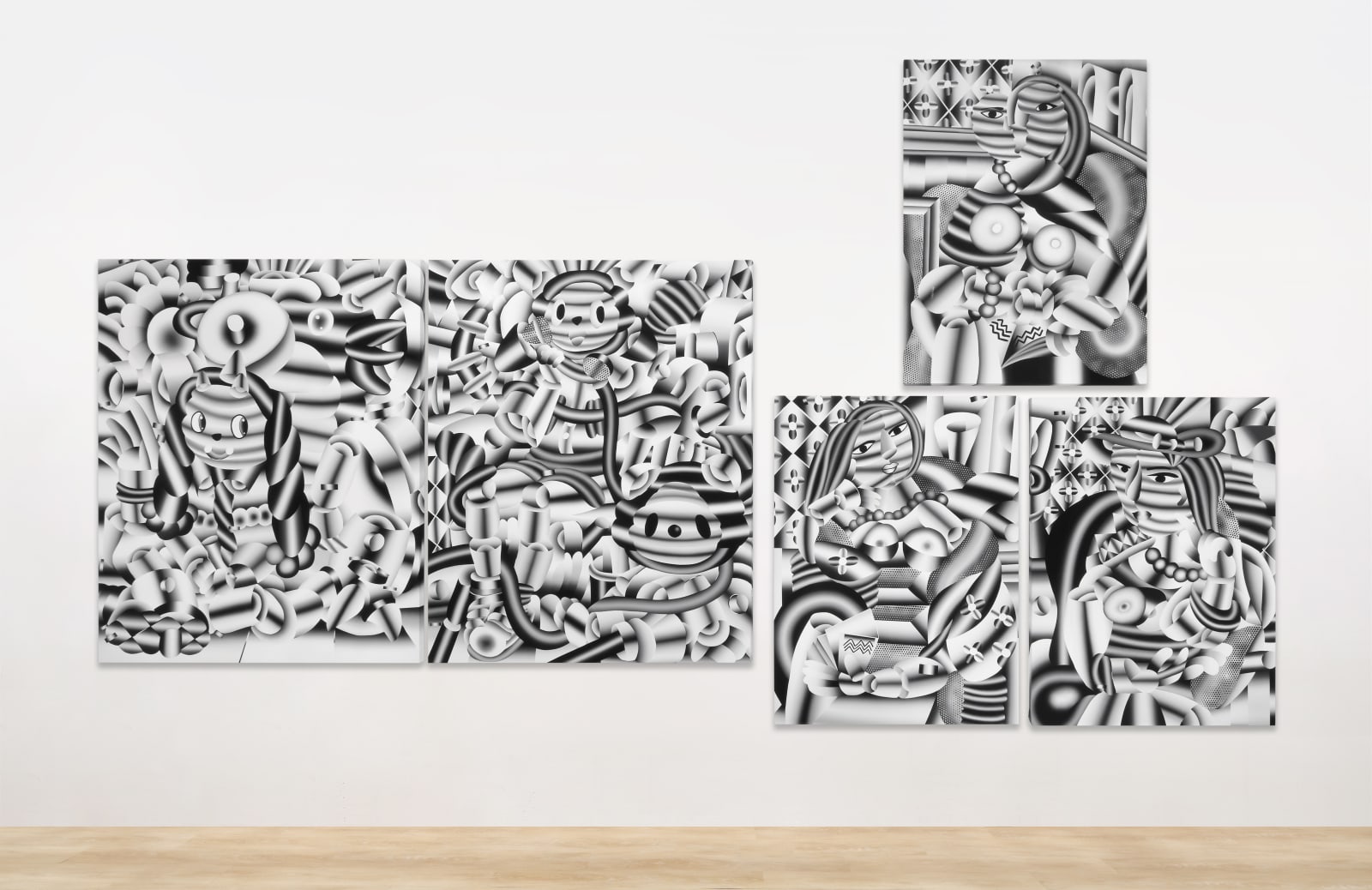 Installation view, Juwon Aderemi; Joseph Munyao Baraka; Pablo Benzo; Geoffrey Bouillot; Rune Christensen; Denise Rudolf Frank; Henrik Godsk; Marina Iglesias;...