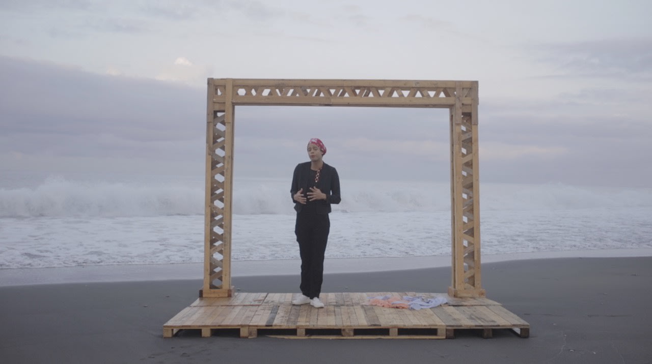 Brandon Gercara, Lip sync de la pensée (discours d’Asma Lamrabet, Françoise Vergès et Elsa Dorlin), 2020