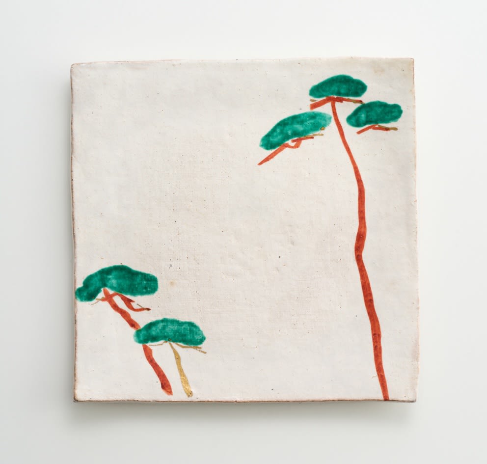 河村 喜太郎, 色絵梅之図四方皿