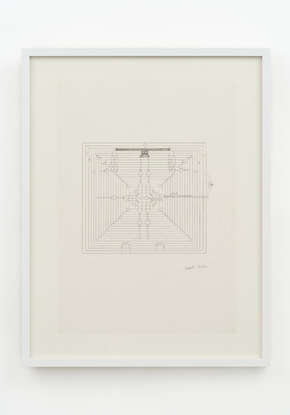 力石 咲, 《結晶集合体_ 36》結晶構造図, 2025