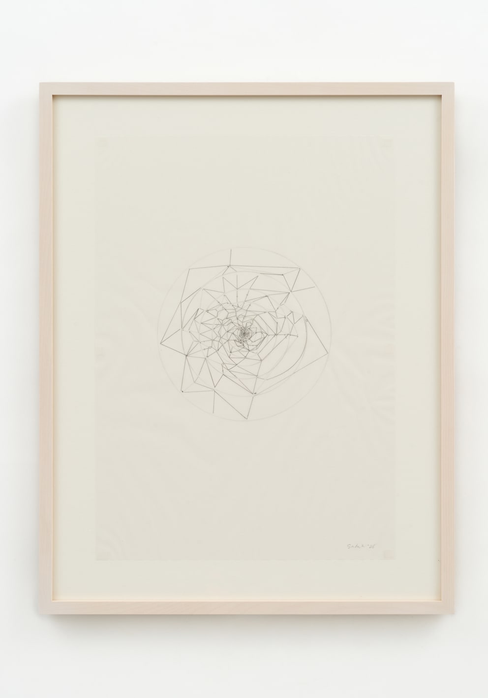 力石 咲, 《結晶集合体_ 27》結晶構造図, 2025