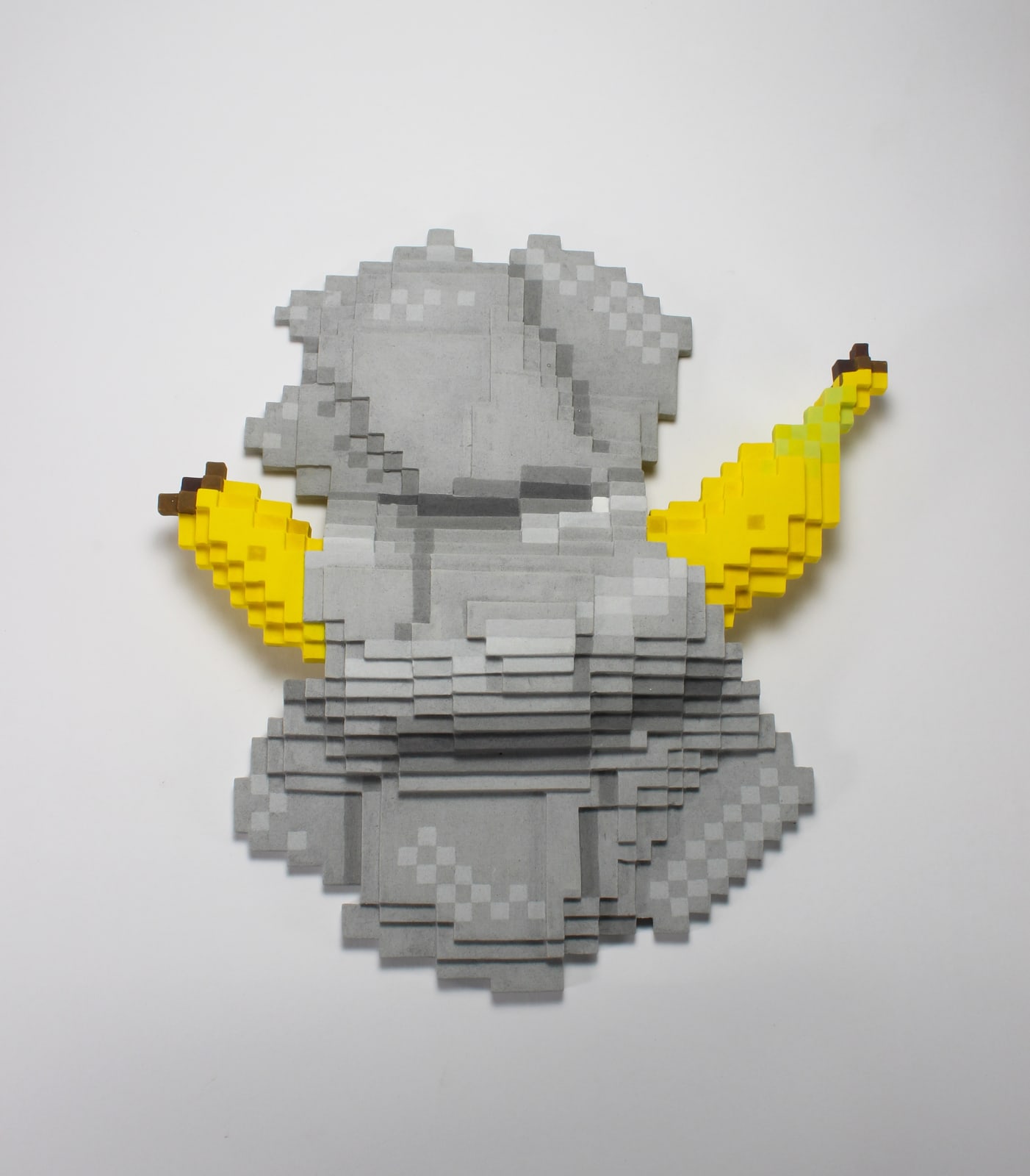 増田 敏也, Low pixel CG「関係性(バナナとテープ)」, 2020