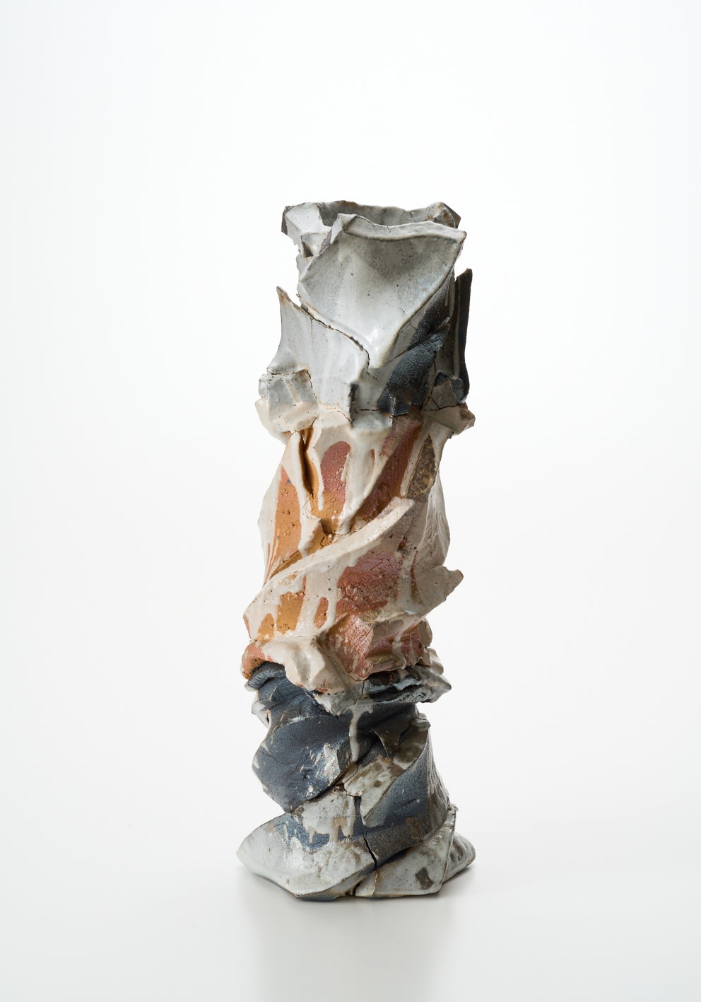 道川 省三, Stratum - Shino Natural Ash Sculptural Form, 2025