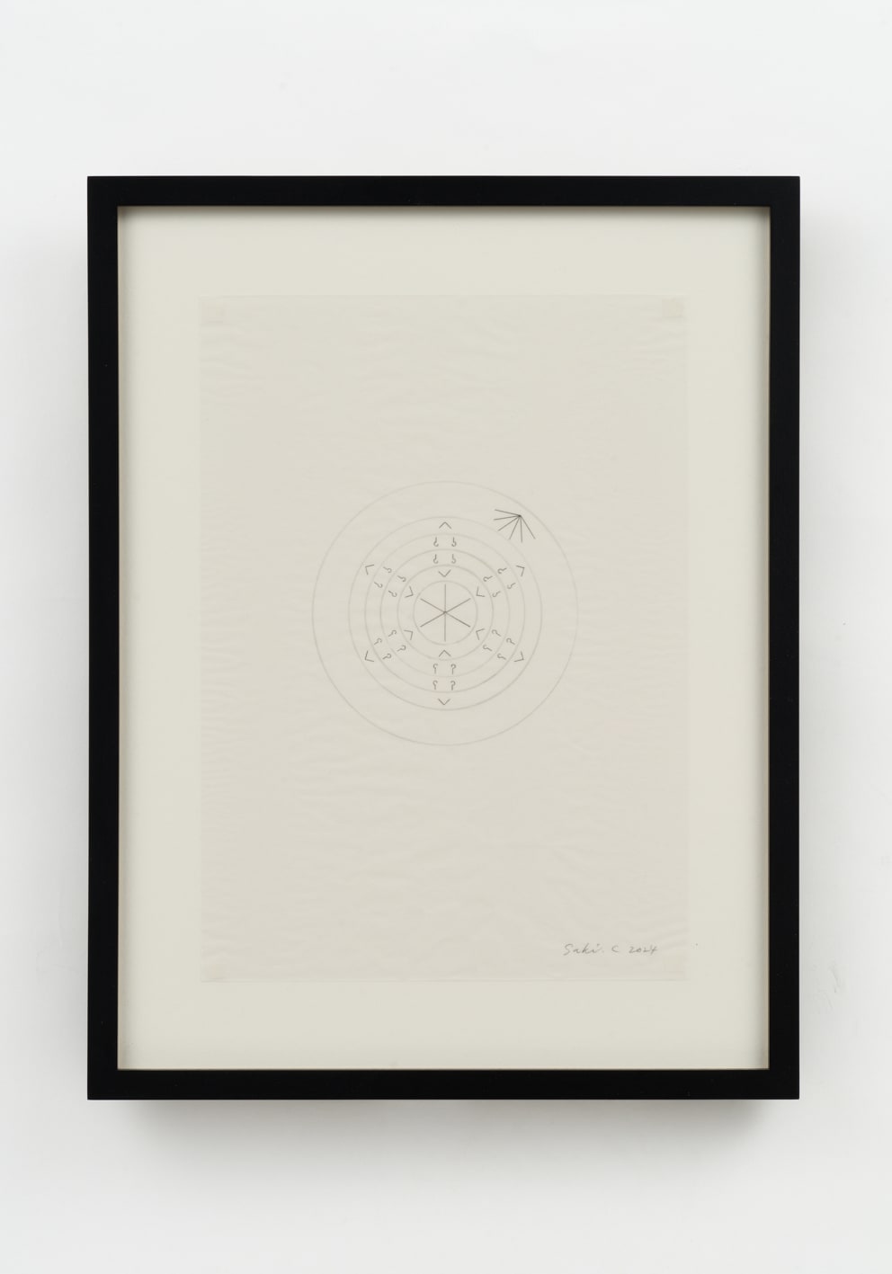 力石 咲, 《結晶_ 六角形》結晶構造図, 2024