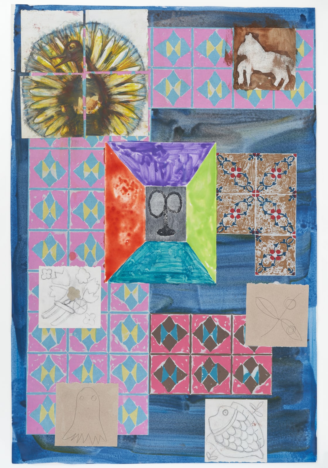 梅津 庸一, シルヴィ・オーヴレ, 孔雀とタイル, 2024