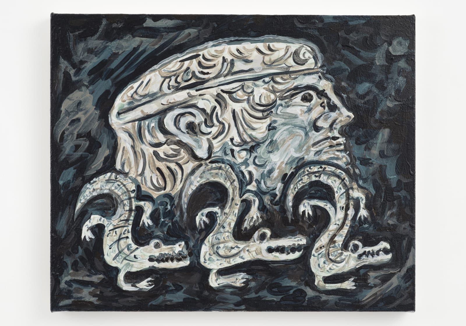 小池 一馬, Head and Three Crocodiles, 2024