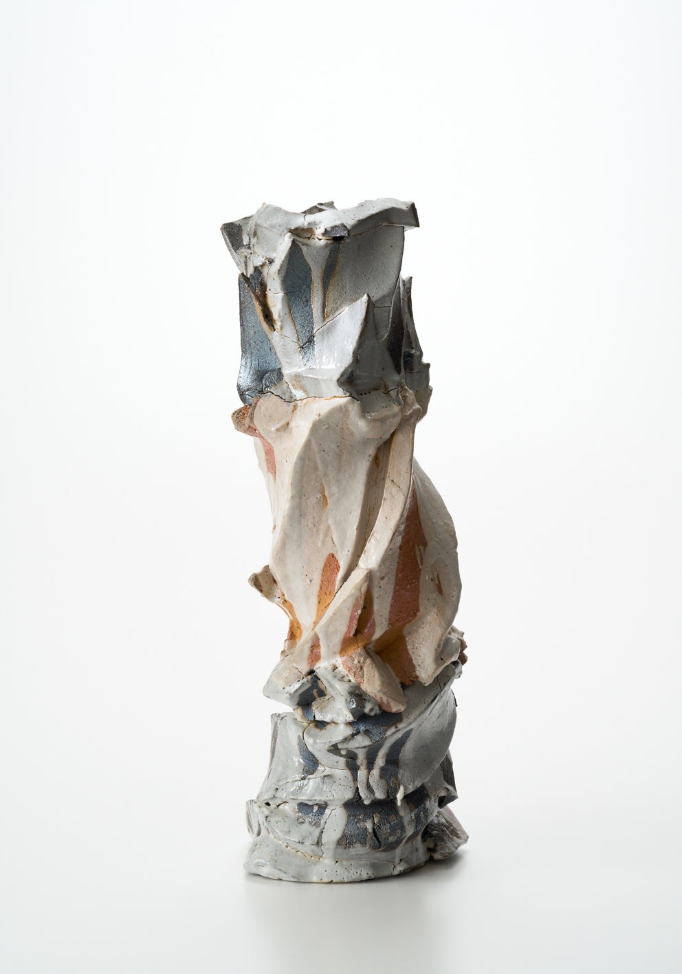道川 省三, Stratum - Shino Natural Ash Sculptural Form, 2025