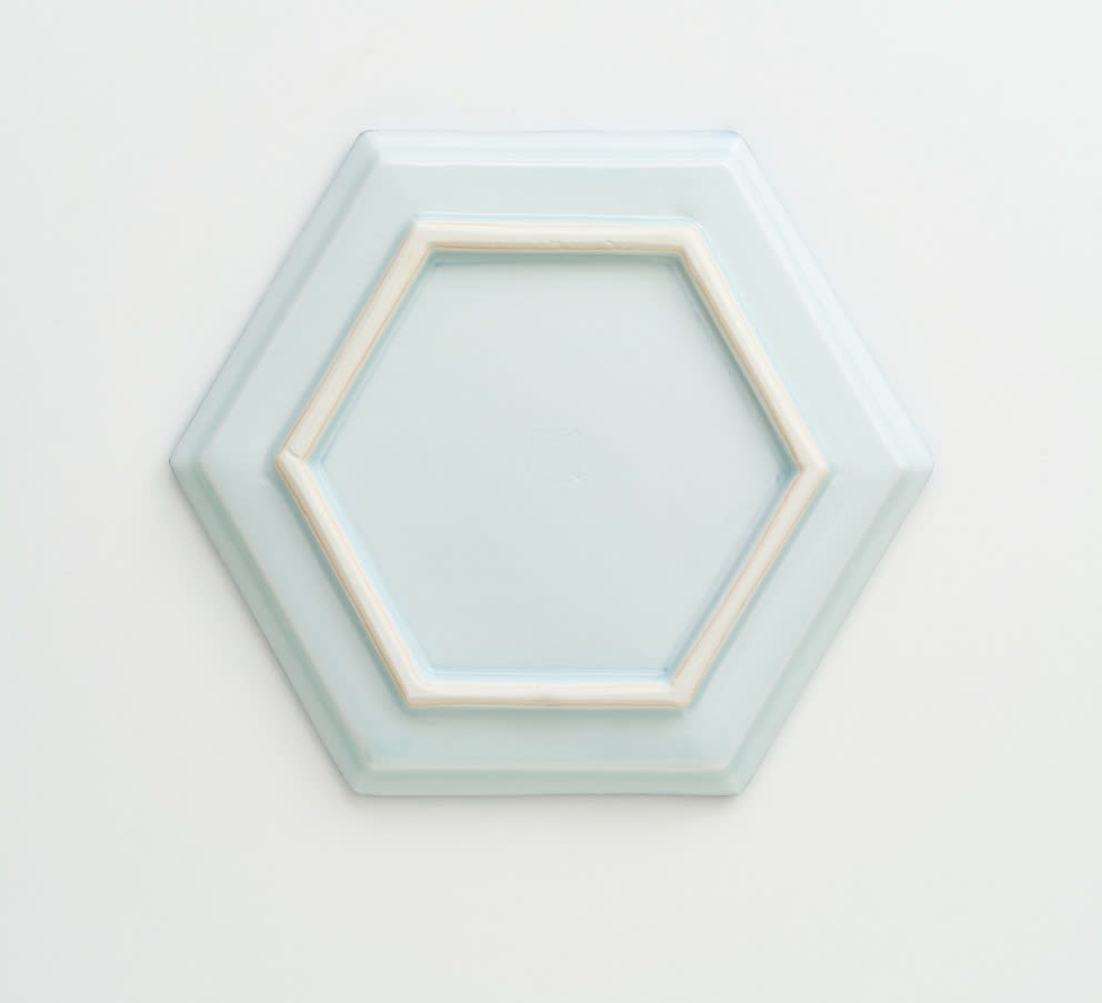 加藤 卓男, 釉裏紅魚網文六方皿 （5点セット）