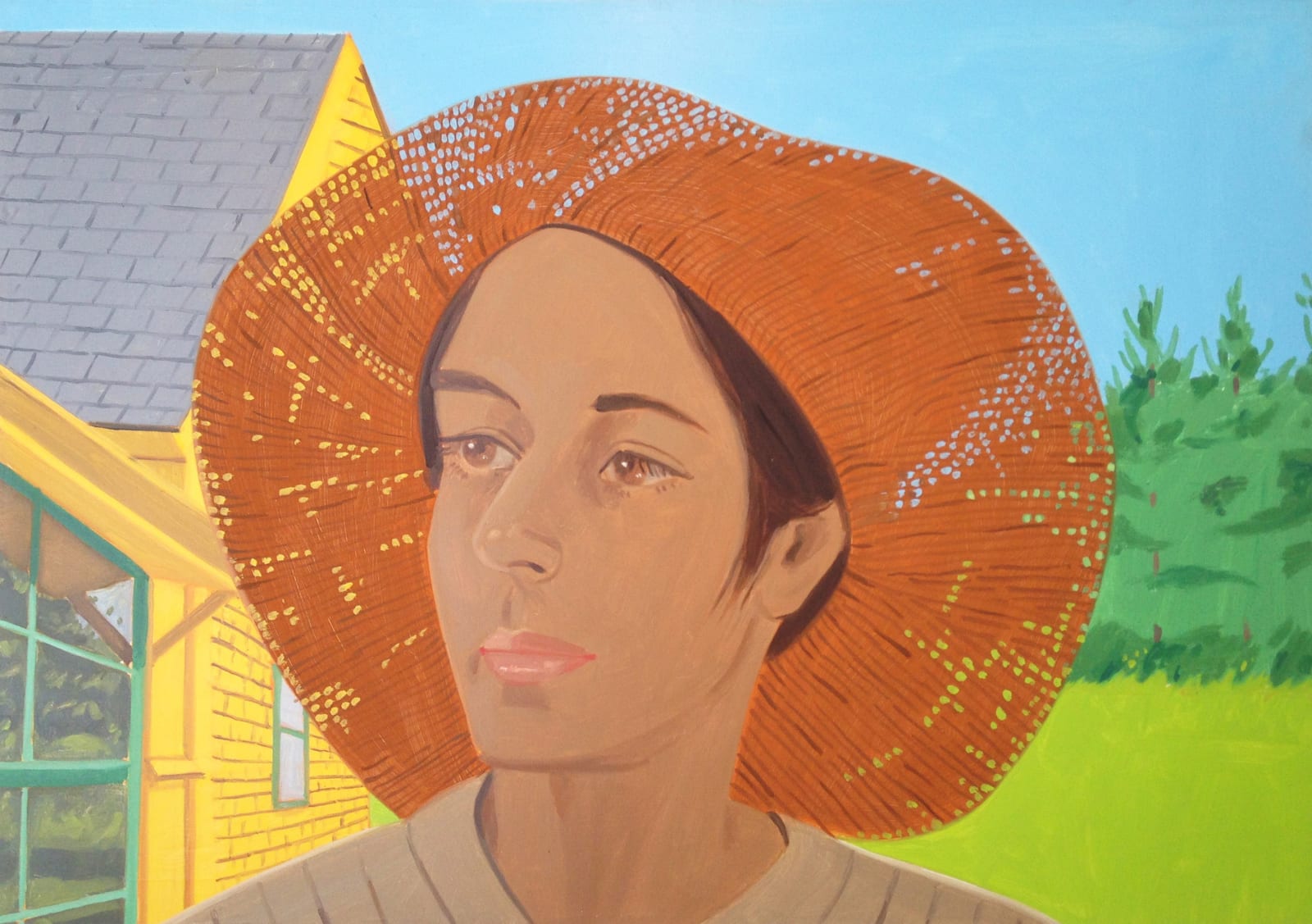 Alex Katz, Orange Hat #1, 1973