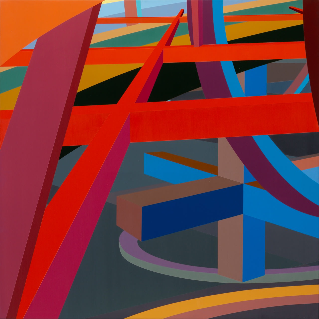 Al Held, Roberta's Trip, 1985