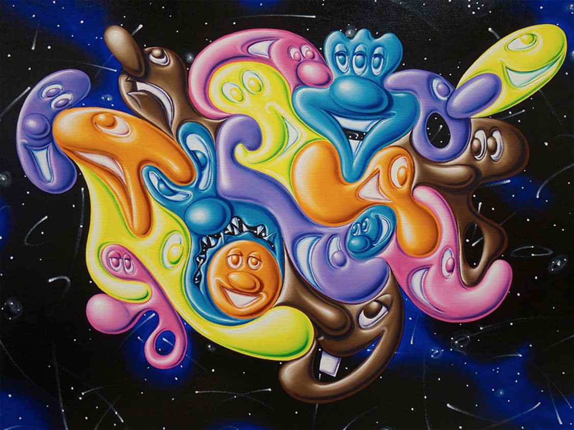 Kenny Scharf, Chunk Pack Island, 2018